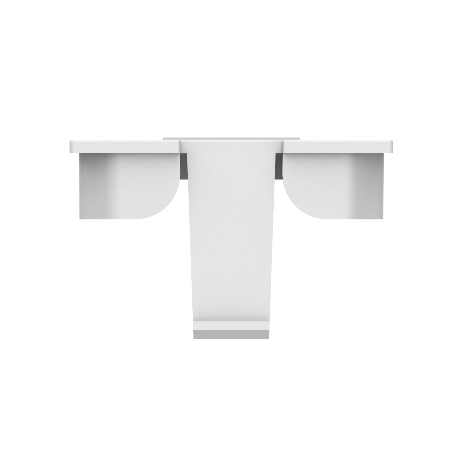 T-förmiges Design des IBRAN-B Parkplatzbegrenzer-Einsatzes