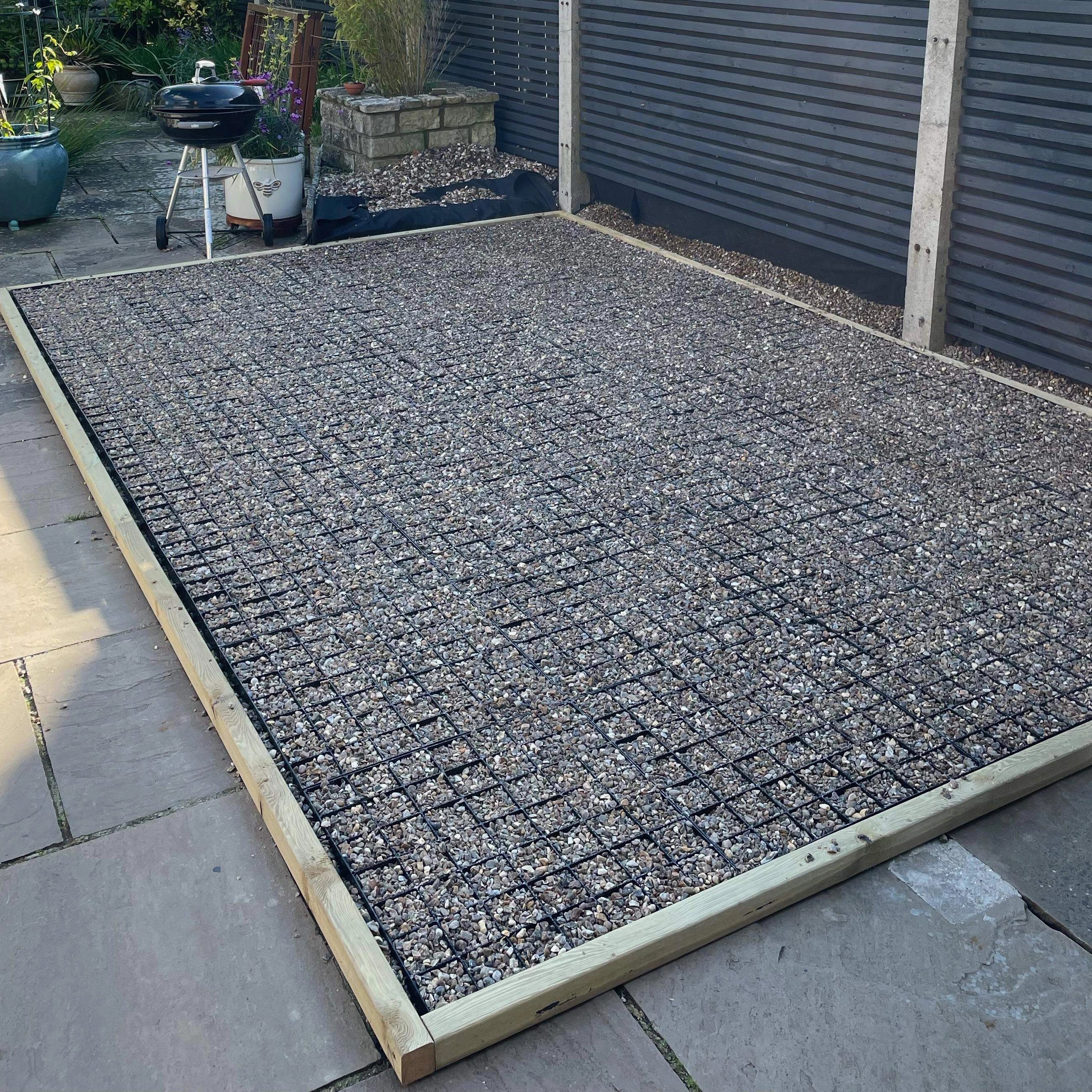 Kunststoff-Unterbodenplatten für Gartenhäuser